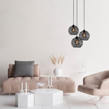 Čierne závesné svietidlo ø 65 cm Fellini – Opviq lights - Image 2