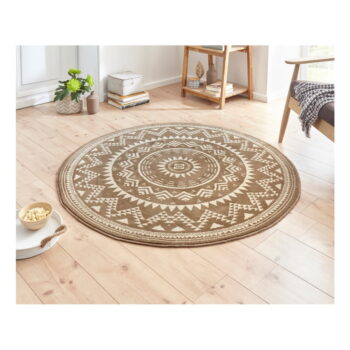 Hnedý koberec Hanse Home Celebration Valencia, ⌀ 140 cm – Obrázok 2