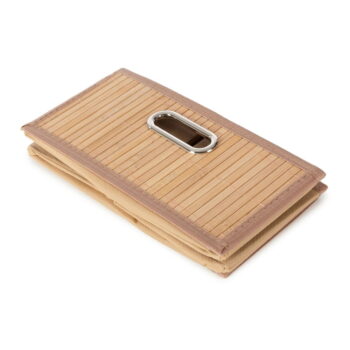 Bambusový úložný box v prírodnej farbe 31x31x15 cm – Compactor - Image 4