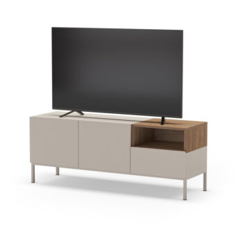 Krémový TV stolík 140x55 cm Cailin – Marckeric – Obrázok 6