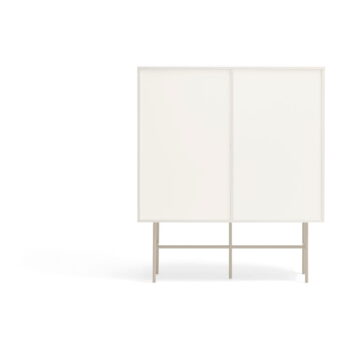 Béžovo-krémová vysoká komoda s posuvnými dverami 120x140 cm Nube – Teulat - Image 6