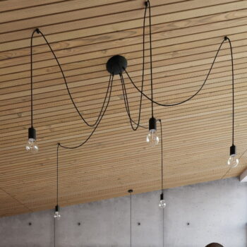Čierne závesné svietidlo 300x300 cm Spider - Nice Lamps - Image 4