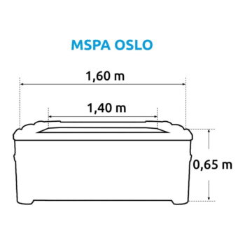 Vírivka s pevnou konštrukciou pre 6 osôb hĺbka 65 cm Oslo – MSPA - Image 7