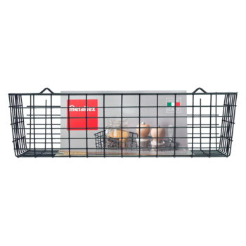 Čierny nástenný kuchynský košík Metaltex Koala Lava – Obrázok 3
