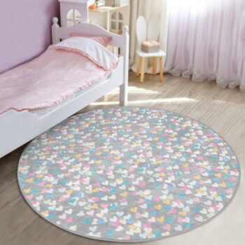 Svetlosivý detský koberec ø 100 cm Comfort – Mila Home - Image 2