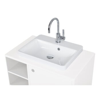 Biela závesná skrinka s umývadlom bez batérie 80x62 cm Color Bath – Tom Tailor – Obrázok 11