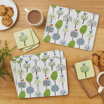 Korkové tácky v súprave 4 ks Forest Birds – Cooksmart ® - Image 2
