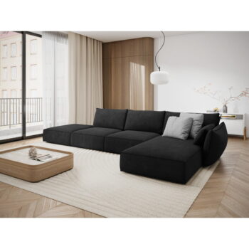 Tmavosivá rohová pohovka (pravý roh) Vanda - Mazzini Sofas - Image 4