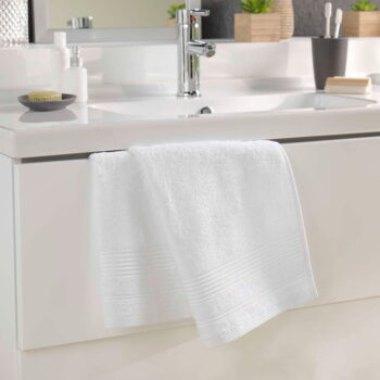 Biely froté bavlnený uterák 50x90 cm Tendresse – douceur d'intérieur – Obrázok 2