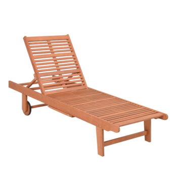 Drevené záhradné ležadlo v krémovo-prírodnej farbe San Diego – Garden Pleasure - Image 3
