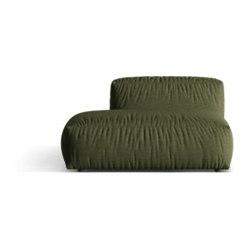 Zelený modul pohovky (ľavý roh) Martina – Micadoni Home