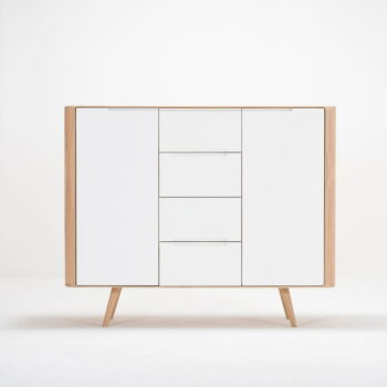 Komoda z dubového dreva Gazzda Ena Two, 135 × 42 × 110 cm – Obrázok 5