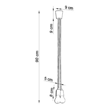 Biele závesné svietidlo ø 15 cm Rene – Nice Lamps - Image 3