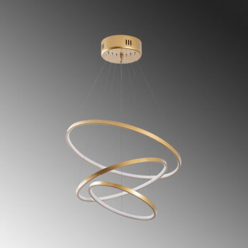 LED závesné svietidlo v zlatej farbe ø 50 cm Simit – Opviq lights - Image 5