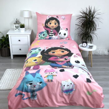 Bavlnené detské obliečky na jednolôžko 140x200 cm Gabby's Dollhouse - Jerry Fabrics – Obrázok 2