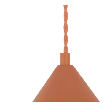 Závesné svietidlo v tehlovej farbe s kamenným tienidlom ø 30 cm Vilma – SULION - Image 3