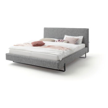 Sivá čalúnená dvojlôžková posteľ 180x200 cm La Gomera – Meise Möbel – Obrázok 6