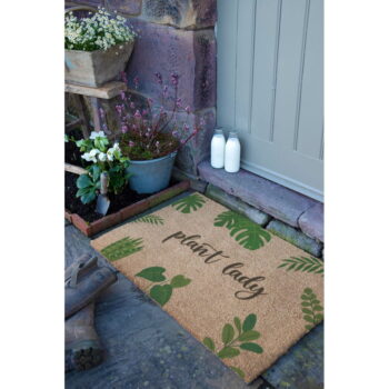 Rohožka z kokosového vlákna 60x90 cm Plant Lady – Artsy Doormats - Image 9