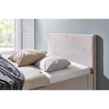 Béžová čalúnená dvojlôžková posteľ 140x200 cm Leira – Meise Möbel – Obrázok 8