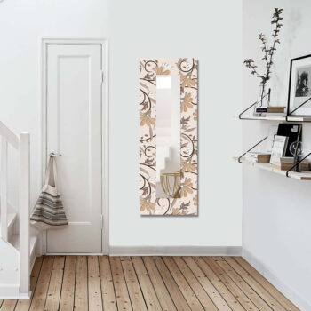 Nástenné zrkadlo s dreveným rámom 40x120 cm – Wallity - Image 2