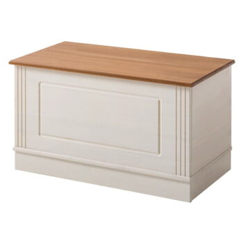 Biela truhlica z borovicového dreva 80x45 cm Anita – Støraa - Image 2