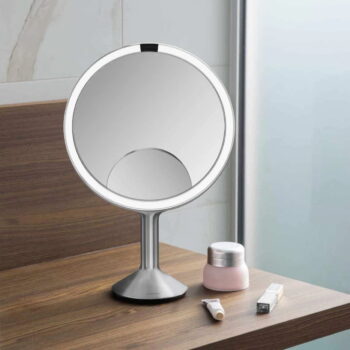 Kozmetické zrkadlo s osvetlením/zväčšovacie (5x) ø 25 cm Sensor Trio Max – simplehuman – Obrázok 2