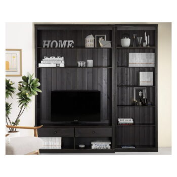 Hnedá TV zostava z borovicového dreva 214x223 cm Anita – Støraa – Obrázok 3