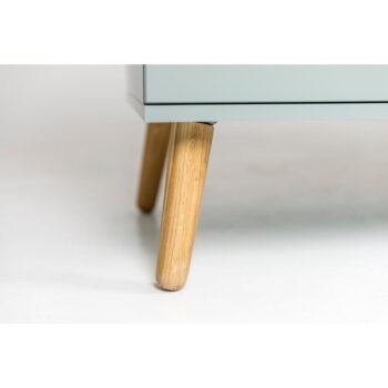 Zelený TV stolík s nohami v dekore dubového dreva Tenzo Dot, šírka 162 cm - Image 4