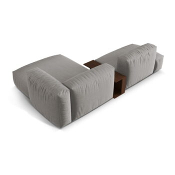 Svetlosivá modulárna rohová pohovka (pravý roh) Martina – Micadoni Home - Image 4