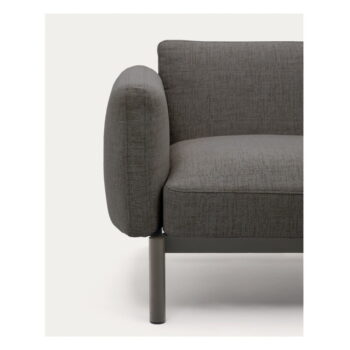 Sivé polstrované záhradné kreslo Sorells – Kave Home – Obrázok 5