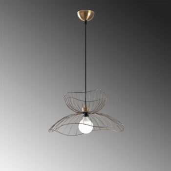 Závesné svietidlo v zlatej farbe s kovovým tienidlom ø 50 cm Farac – Opviq lights - Image 7