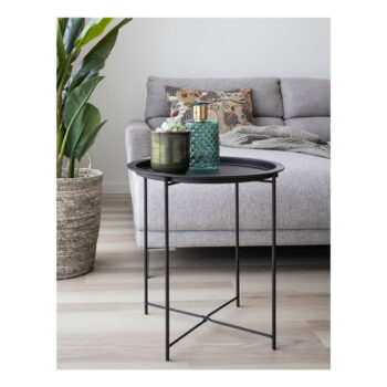 Kovový okrúhly odkladací stolík ø 47 cm Bastia – House Nordic - Image 2
