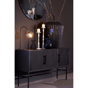 Čierna nízka komoda z mangového dreva 150x80 cm Abage – Light & Living - Image 9