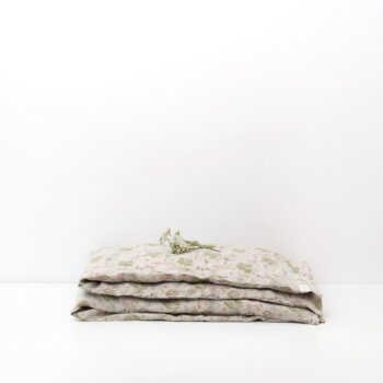 Detské béžové ľanové obliečky Linen Tales Botany, 100 x 140 cm - Image 3