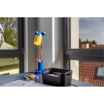 Modrá stolová lampa s kovovým tienidlom (výška 50 cm) Mouse – GTV - Image 3