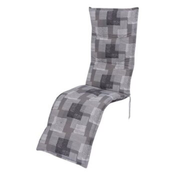 Sivý záhradný sedák na ležadlo 52x170 cm Stoke – Sun Garden - Image 2