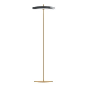 Antracitovosivá LED stojacia lampa so stmievačom s kovovým tienidlom (výška  151 cm) Asteria Floor – UMAGE - Image 4