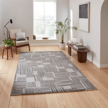 Tmavosivý koberec 80x150 cm Blocks – Catherine Lansfield - Image 4