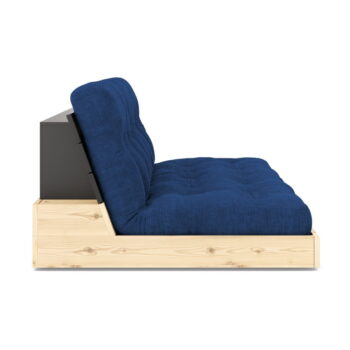 Modrá menčestrová rozkladacia pohovka 196 cm Base – Karup Design - Image 2