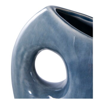 Tmavomodrá keramická váza (výška 18 cm) – House Nordic - Image 4
