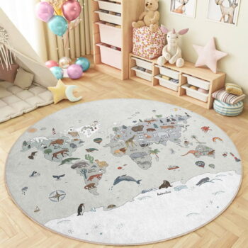 Prateľný detský hrací koberec ø120 cm Big World – Mila Home - Image 6