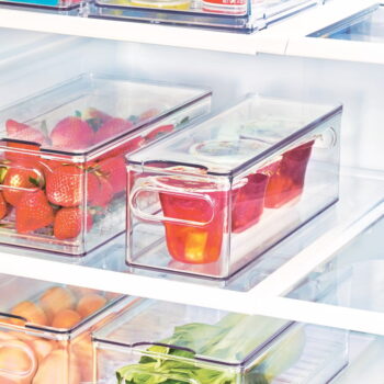 Transparentný úložný box s vekom iDesign The Home Edit, 31,1 x 10,8 cm – Obrázok 3
