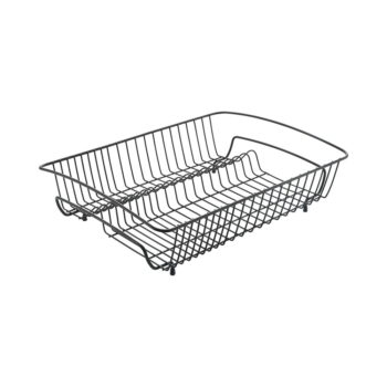 Čierny odkvapávač z antikoro ocele Metaltex Rectangular Lava