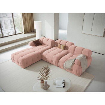 Svetloružová rohová pohovka Ferento – Cosmopolitan Design - Image 3