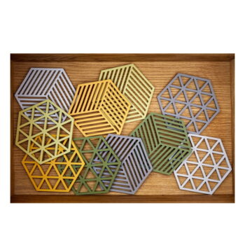 Silikónová podložka pod hrniec 16x14 cm Triangles - Zone - Image 2