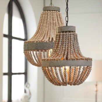 Biele závesné svietidlo s kovovým tienidlom ø 36 cm Luna – Light & Living - Image 3