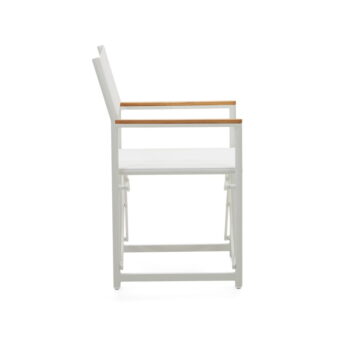 Biela kovová záhradná stolička Llado - Kave Home - Image 3