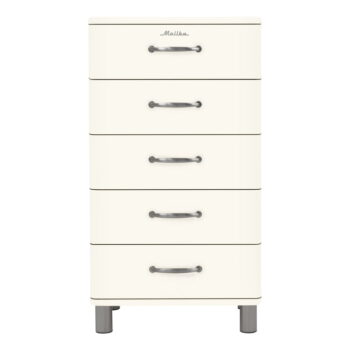 Biela vysoká komoda 60x111 cm Malibu - Tenzo