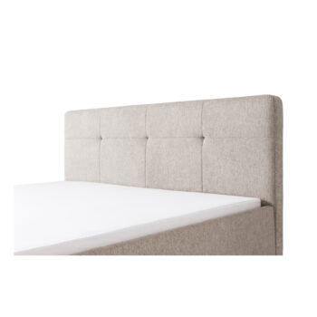 Sivohnedá čalúnená dvojlôžková posteľ 180x200 cm Smart – Meise Möbel - Image 10