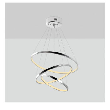 LED závesné svietidlo v striebornej farbe ø 50 cm Simit – Opviq lights - Image 3